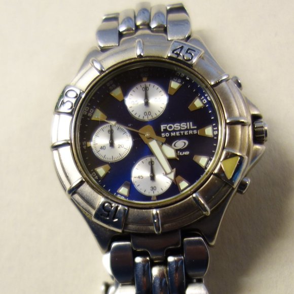 FOSSIL Blue Chronograph Watch CH-2296 - Picture 2 of 3